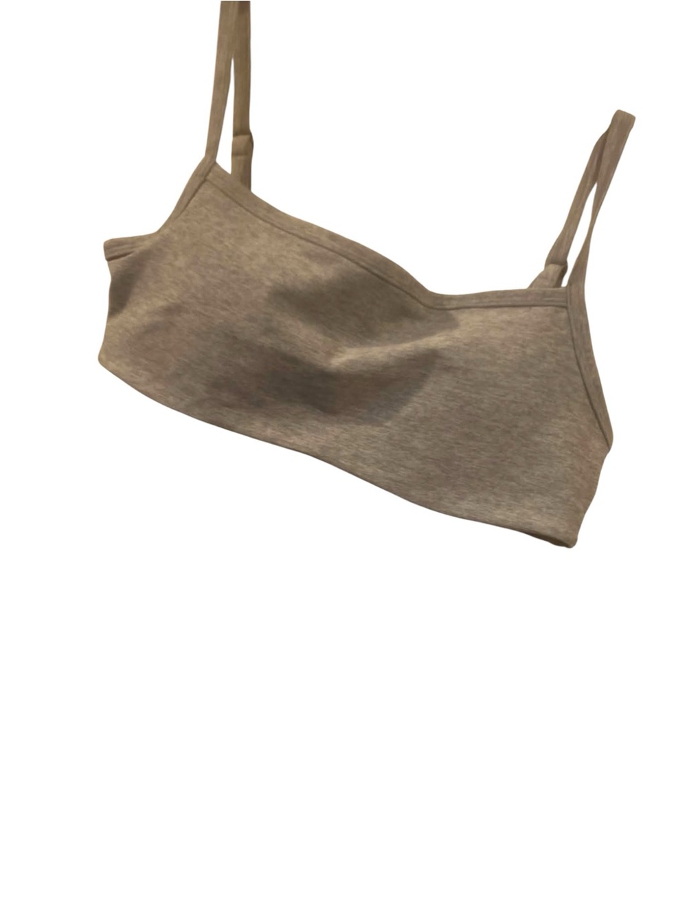 NWT Vuori Elevation Square Neck Bra LIGHT HEATHER GRAY Size Large